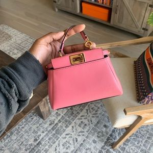 SOLD 💖 Pink Micro Fendi Peek-a-boo
